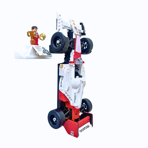 Brickify Soporte de pared compatible con Lego 10330 Icons McLaren MP4/4 y Ayrton Senna – Fácil de instalar – Muestra tu modelo – Fabricado en el Reino Unido (juego de ego no incluido)