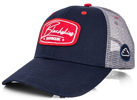 Blackskies® Race Baseball Cap | Herren Damen Premium Trucker Cap | Snapback Schirm Mütze Kappe Basecap Blau