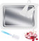 BYZESTY Eiscreme Roller Maker Pan, Ice Rolls Platte mit 2 Spateln, Eisplatte zum Eis Machen, Eis Platte für Ice Rolls, Rolled Ice Cream Maker für Sorbet, Frozen Yogurt, Gelato