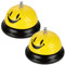 ASelected Lot de 2 sonnettes d'appel de comptoir 8,5 cm pour hôtels, écoles, Restaurants, Zones de réception, hôpitaux, Cuisine et Bars, Jaune