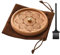 VntMQP Brûleur d'encens en Bois de Lotus - Portable - avec Pochette en Velours et Brosse de Nettoyage - Fabriqué à la Main - pour la décoration d'intérieur, la méditation et Le Yoga (Hêtre)