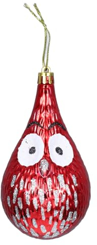 Luxshiny 2stücke Weihnachtsornamente Aus Hängend Weihnachtsbaumanhänger Eule-Form Weihnachtsschmuck Filigran Detailreich Weihnachtsbaumdekor Weihnachtsparty-dekor