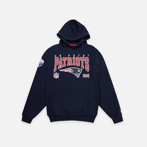NEW ENGLAND PATRIOTS Unisex Football Hooded Kapuzenpullover, Dk Blue, XL EU