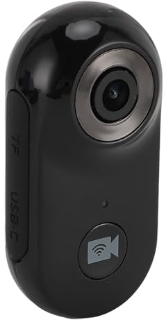 PUSOKEI Haustier Tracker Kragen Kamera, 1080P 170 ° Weitwinkel Katzenkamera Halsband, MINISport Action Body Cam, für Hunde Katzen, Indoor Outdoor