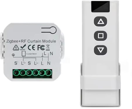 Zigbee Commande de volet roulant sans fil pour stores, volets roulants, stores | Récepteur + télécommande