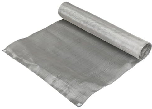 GOHAPY 30x90cm 10x20cm 50x100cm 50x50cm Filtro a Maglie in Acciaio Inox 304, Schermo a Maglie Metalliche da 400 Maglie for sfiato deII'asciugatrice, Confezione da 1(50x50cm)