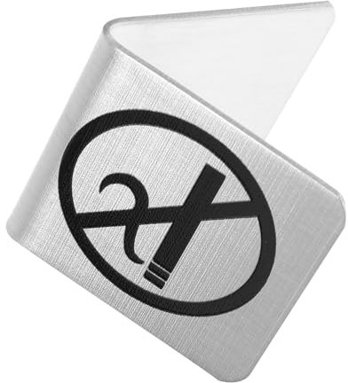 OFFSCH Aufsteller Für Schilder Edelstahl Tischschild „rauchen Verboten Hochwertiges Warnschild Für Den Innen Und Außenbereich Nichtraucher Hinweis Für Restaurants Café Und Zuhause Wetterfest Und