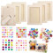 ARCPNRT Bilderrahmen zum Bemalen, 6 Stück Bilderrahmen Bastelset DIY Holzbilderrahmen, Bilderrahmen Set Holzbilderrahmen, DIY Holz Bilderrahmen Set, Basteln Fotorahmen, Für DIY, Dekoration, Geschenke
