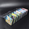Dmnnlp Plastic Dividers Card Storage Box, Clear Playing Card Case, Trading Card Storage Box with Lid, for Game Business Bank Trading Cards and Mini Accessories