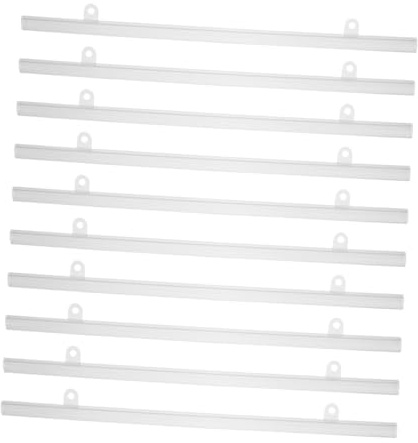 Ciieeo Pali in Pvc Per Cornici Poster Resistenti 50 Cm Per Esposizione Pubblicitaria in Centri Commerciali Set Da 10 Pezzi Per Sospensione Poster e Cartelloni