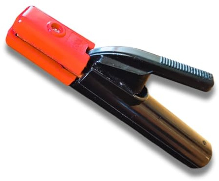Pinza Porta-Elettrodo Professionale 500A - Saldatrice MMA/ARC - Morsetto Robusto in Rame e Ottone - Isolamento Termico e Manico Antiscivolo - Per Uso Intenso e Industriale