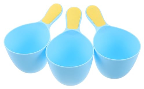 TOYANDONA 3pcs Bath Rinse Cups with Nonslip Handle Ergonomic Soft Plastic Hair Wash Jug for Newborns and Eye Protection Bath Mug for Gentle Water Flow Multipurpose Shower Essentials