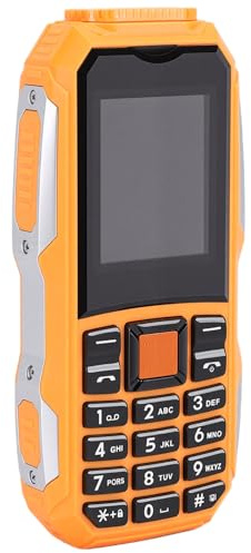 Jectse Téléphone Portable Basique pour Seniors, débloqué, avec écran 1,77 Pouce, Batterie 5800 MAh, Son Puissant, Double SIM Double Veille, Compatible GSM 850/900/1800/1900 MHz.