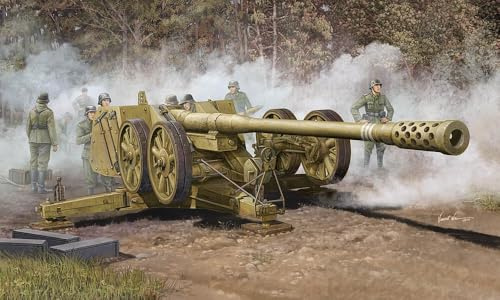 Trumpeter 02312 Modellbausatz German 128mm Pak44 (Rhien)
