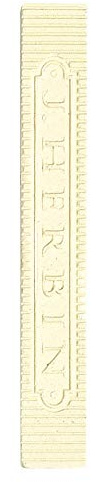 J.Herbin 33151T Siegelwachs Blisterpack, mit 4 stangen weich, elfenbein