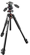 Manfrotto MK190XPRO3-3W Stativ aus Aluminium, 3-teilig, mit 3-Wege-Kopf, Schwarz