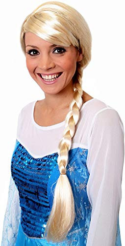 I LOVE FANCY DRESS LTD Lange Zopf Perücke für Damen Charakter Kostüm Zubehör Videospiel-Film-Charakter Blond Kunsthaar Perücke Cosplay