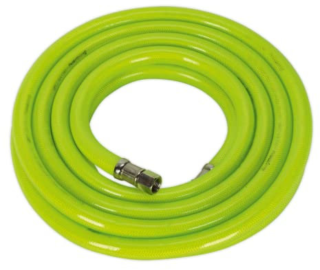 Sealey Ahfc538 Air Hose High Visibility 5Mtr X ?10Mm with 1/4In Bsp Unions