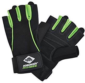 Schildkröt Fitness-Handschuhe Pro, Verschiedene Größen wählbar (S-M/L-XL), Schwarz-Grün, 960154
