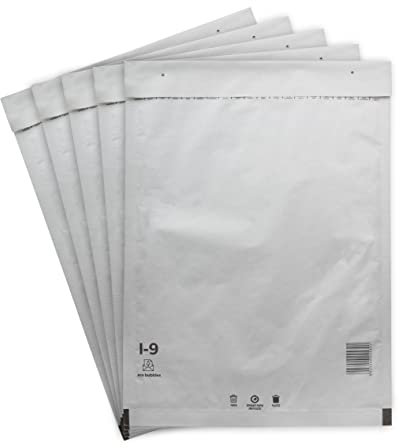 50 Versandtaschen Luftpolsterumschläge 320 x 455 mm DIN A3 Luftpolsterversandtaschen Luftpolstertaschen Gr. I/9 I9 weiß Umschläge haftklebend gepolstert Polsterumschlag Taschen