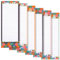 Juvale 6 Stück magnetisches Notizbuch, einkaufsliste magnetisch kühlschrank, to do listen block, notizblöcke, todo liste, to-do-list, einkaufszettel block, notizblock, Blumendesign