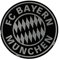 FC Bayern München Autoaufkleber - 3D Logo schwarz-silber - FCB Sticker, Aufkleber
