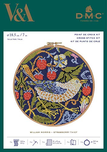 DMC National Gallery Cross Stitch Kit - Strawberry Thief
