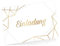 nikima Schönes für Kinder 10 edle Klapp-Einladungskarten Linien Gold inkl. 10 weißen hochwertigen Briefumschlägen - Hochzeit Geburtstag Konfirmation Jubiläum