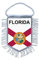 Akachafactory Wimpel mini Flagge Fahne flaggen miniflagge usa Florida