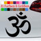 generisch Om Zeichen Aufkleber Yoga Omm Ohm Symbol AUM Huddhismus Hindu Meditation Sticker in 6 Größen und 21 Farben