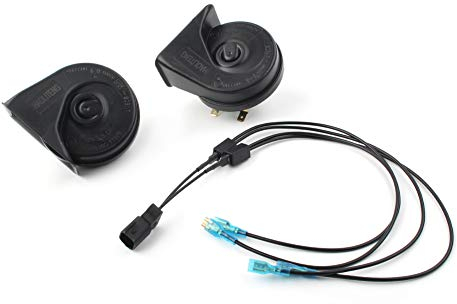 GZYF Car Auto 125DB 12V Electric Snail Horn with Horn Adaptor Wiring Harness for Ford for F-150 2004-2008