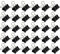 30 Pcs Foldback Clips 25mm Binder Clips Black Paper Clamp