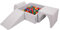 KiddyMoon Aire De Jeux en Mousse avec Carré Piscine À Balles (200 Balles) Fosses À Boules pour Enfants Jouets Parcours Obstacles, Fabriqué en UE, Gris Clair: Jaune/Vert/Bleu/Rouge/Orange