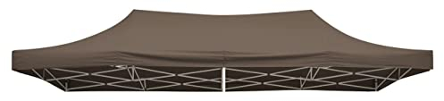 TrendLine Ersatzdach 2,97 x 5,81 m für Faltpavillon Taupe Pavillondach