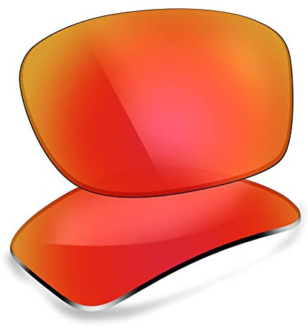 ThunderClap Verres de rechange en polycarbonate pour lunettes de soleil Oakley Fives Squared, Rouge pâle, Taille Unique