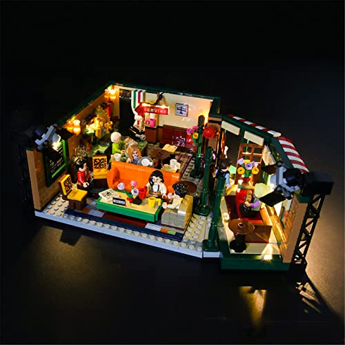 YEABRICKS LED Licht für Lego-21319 Ideas Friends Central Perk Bausteine Modell (Lego Set Nicht enthalten)