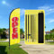 QSUM Open Plume Drapeau, 8FT Open Drapeau Publicitaire avec Kit Poteau, Piquet de Sol, Open Signs Drapeau Publicitaire Exterieur Adapté Pour publicité en magasin et Extérieur(Jaune)