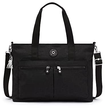 Kipling Natalie Laptop-Tragetasche, 38,1 cm (15 Zoll), Schwarz, Basketweave Schwarz