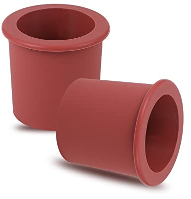 AIEX 2 Piezas Anillo de Agujero de Paraguas, Silicona Cuña de Cono de Paraguas, Suave Mesa de Terraza Cuña Sombrilla para Cafetería Tienda de Té con Leche Patio Mesa Exterior (Marrón)