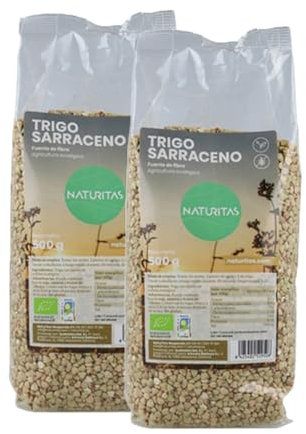 Pack 2x Trigo Sarraceno Sin Gluten Bio de 500g Naturitas Essentials | 2 unidades de 500 g | 100% BIO | Rico en fibra | Sin Gluten | Producto Vegano | Versátil