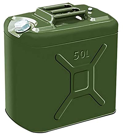 Bidón de Gasolina de Metálico Recipientes gasoli Lata de Gasolina Vertical de 50L/60L, Tanque de Gasolina de Metal portátil, Tanques de Combustible Gruesos, for Motocicletas y automóviles