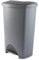STAR SUPPLIES 50 Litre Soft Closing Metallic Grey Or Black Home Kitchen Office Airtight Pedal Bin (Metallic Grey)