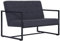 Makastle 2-Sitzer Sofa Couch Polstersofa Lounge Bank Küchensofa Sitzbank Polsterbank Sofa Küchenbank Sofabank Wohnzimmer Sitzmöbel, 114 x 78 x 81 cm Dunkelgrau Stahl und Stoff
