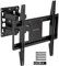 WHYFONE Soporte TV de Pared Pantallas de 26-65 Pulgadas, Soporte Pared TV Articulado Inclinable y Giratorio con Doble Brazo de Movimiento Completo de hasta 45kg, MAX. VESA 400x400mm