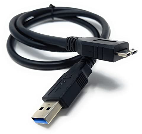 75cm short USB 3.0 to USB SuperSpeed A Male 10 pin to Micro B Male Cable For Hard Drive 2.5ft, Black