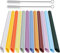 ALINK 12 er wiederverwendbare Boba Plastik Strohhalme, spitzes Design, Bubble Tea Strohhalme,26cm lange farbige Smoothie-Strohhalme mit 2 Reinigungsbürsten