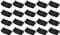 Hifrom Lattenrost-Halterungen 20 Stück - Bettlattenhalter Sets 53mm für Einzel- und Doppelbetten, Schwarz (20)