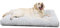 KSIIA Hundebett Grosse Hunde, Waschbar Hundekissen flauschig, Hundematte für große, mittelgroße Hunde, rutschfeste Unterseite, atmungsaktiv, Haustierbett Hundematratze Hellgrau 90x60cm