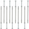 AERZETIX - C67145 - Satz von 10 Dübeln aus kunststoff Ø10x300 mm mit kragen + 10 selbstschneidende schrauben Ø7x310 mm mit kragen und sechskantkopf sternform TX40 - beton, ziegel, bohren, befestigen