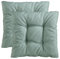 Traumnacht Stuhlkissen Cozy 2er Set, Bequeme Sitzkissen für Gartenstuhl, Küche oder Esszimmer, Indoor u. Outdoor, 38 x 38 x 6 cm, türkis